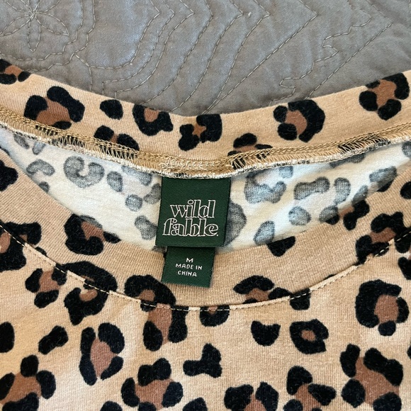 Wild Fable Leopard Print Babydoll Dress Size M - Picture 8 of 8